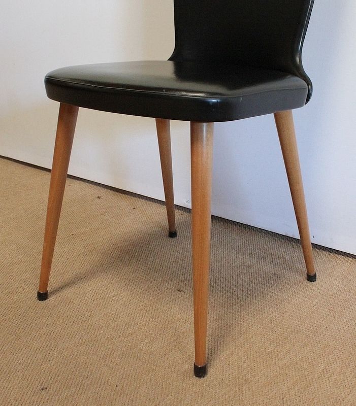 photo for sale Suite Of 8 Baumann Chairs, "Essor" Model, 1960s
