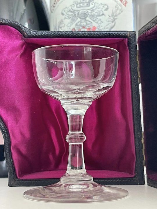 Victorian Travelling Crystal Glass And Case photo buy