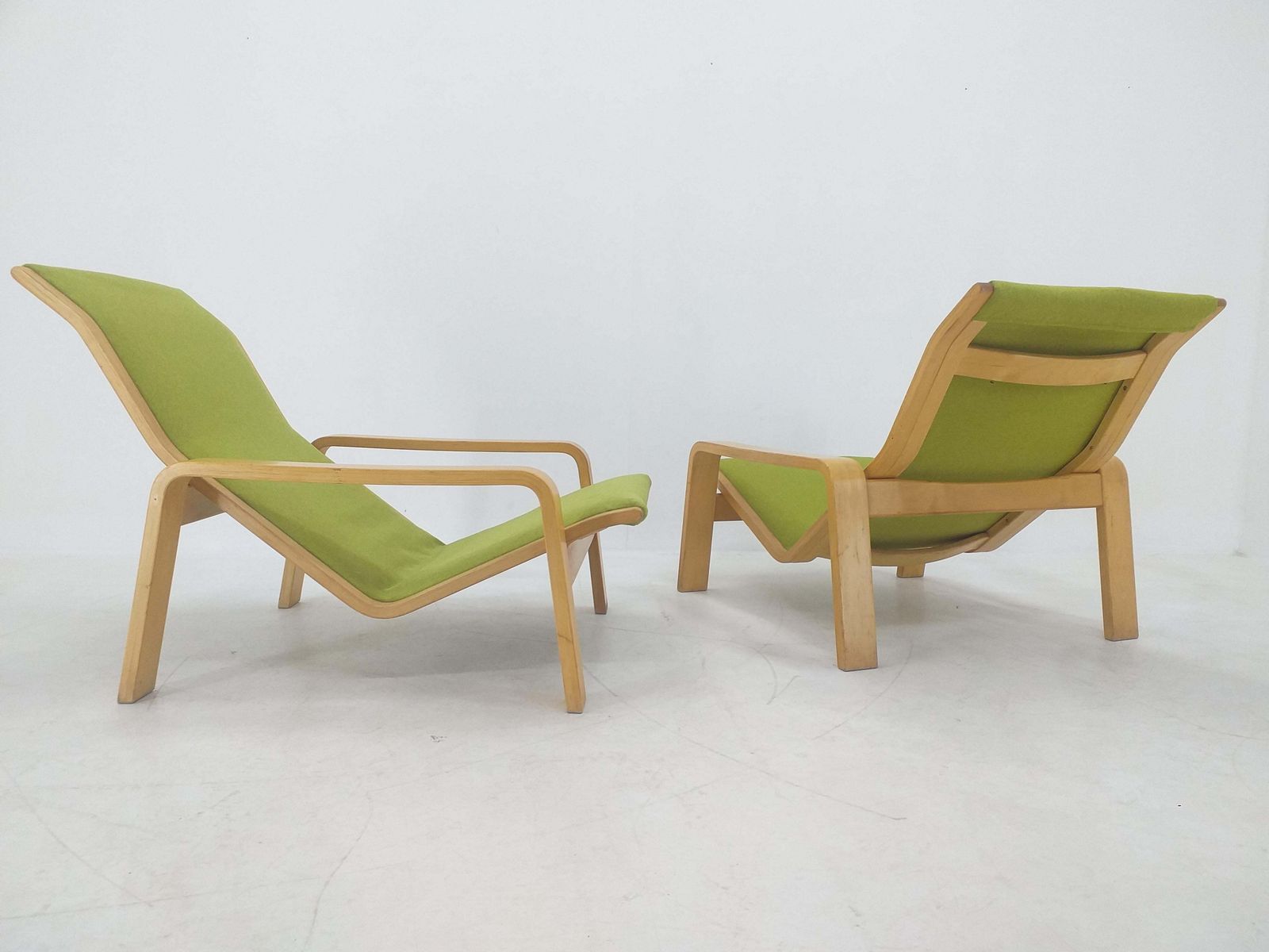 2274.0 Paar Fauteuils Pulkka, Ilmari Lappalainen Voor Asko, Finland, Jaren 1970 photo