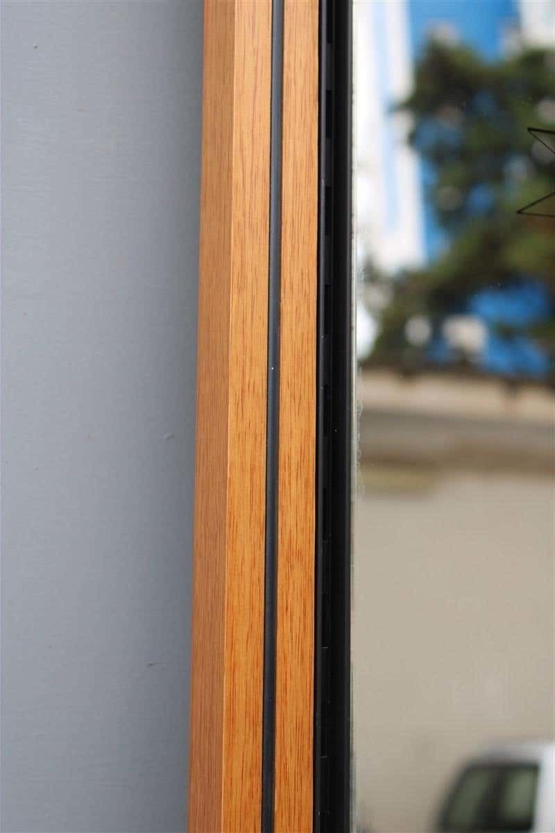 Rimadesio Wall Mirror Lucio Del Pezzo Italy 1980 Serigraphs Black And Wood photo 3200.0
