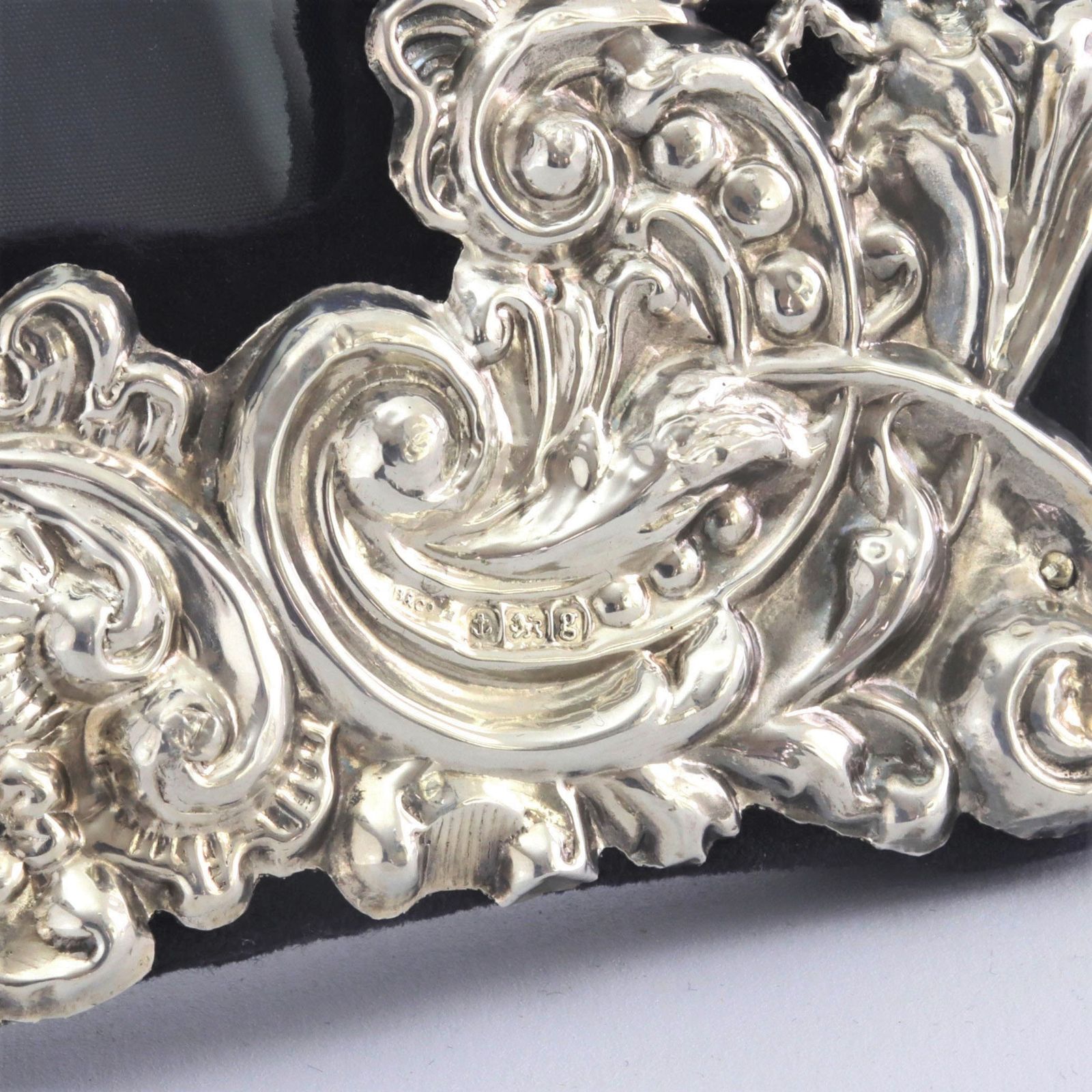 photo furniture Pierced & Embossed Silver Photograph Frame By Broadway & Co 1906