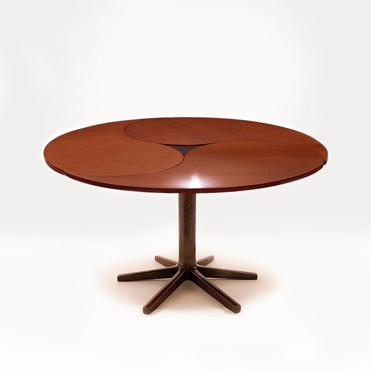 Danish Mid Century Yin Yang Teak Extending Dining Table By Ole Gjerløv Knudsen And Torben Lind photo furniture