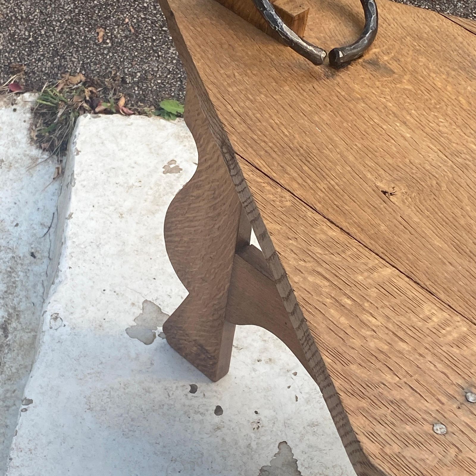 1238.0 Low Table In Oak, Beige Color, Made In France, Around 1960, Made By An Artisan photo