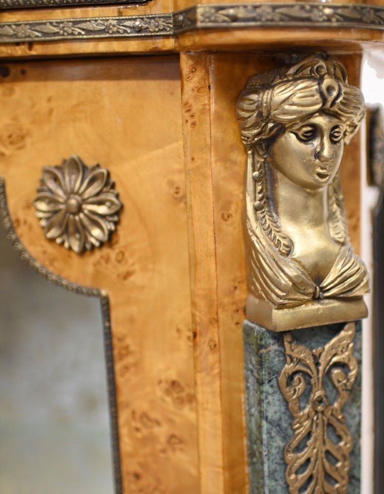 photo furniture Empire Pier Cabinet Birch Display Chest Ormolu Pharaoh