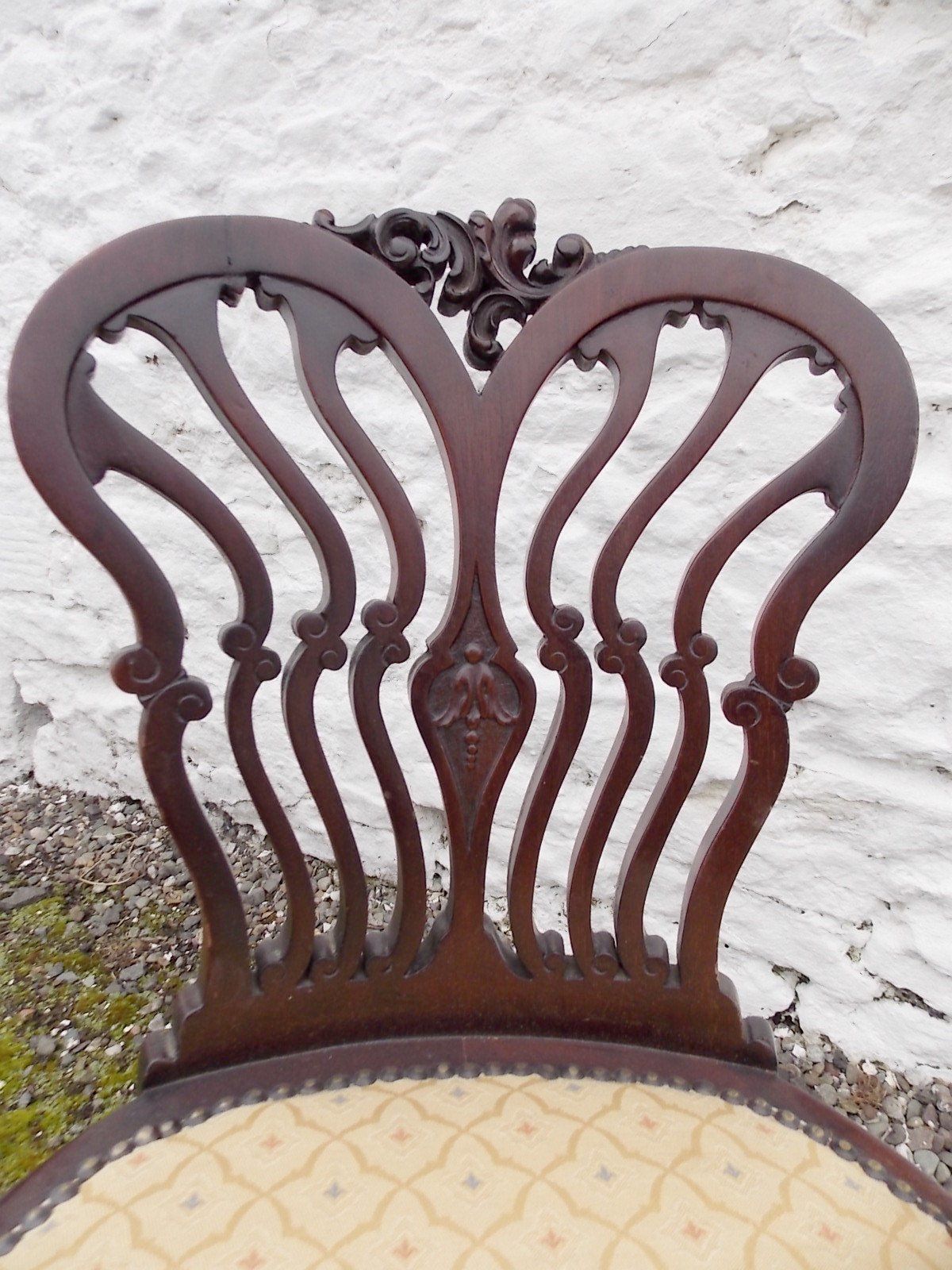 Edwardian Mahogany Swivel Chair. By Jas Shoolbred And Co. London. photo for sale