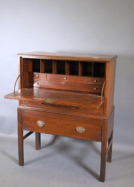 Georgian Secretaire Chest On Stand Of Small Proportions photo furniture