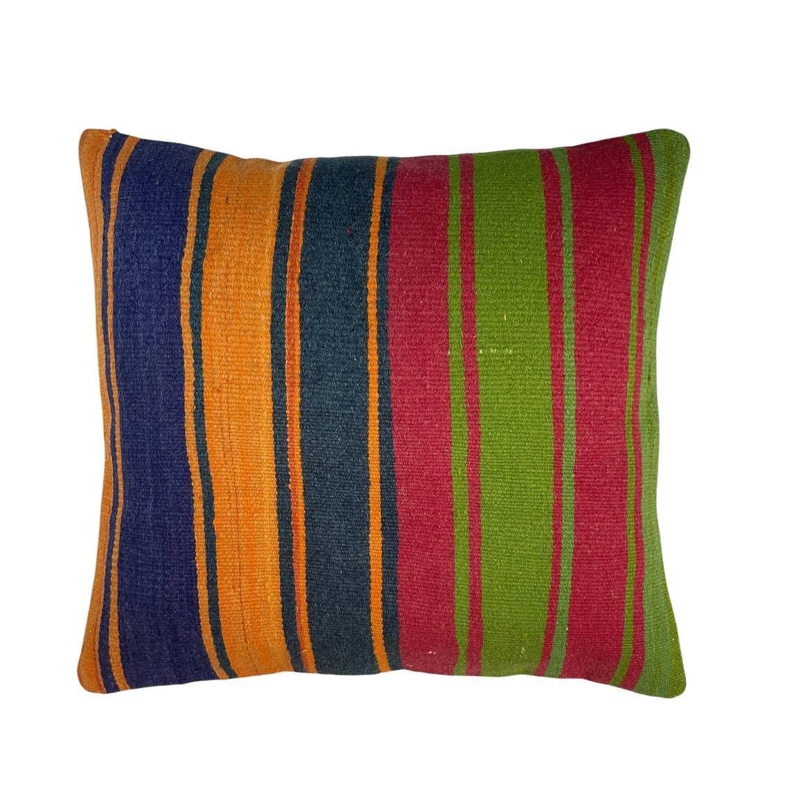 Tapis Kelim Kilim Pillow Cover ,Vintage Meditation Bench Kelim Teppich Boho Kilim photo 95.0