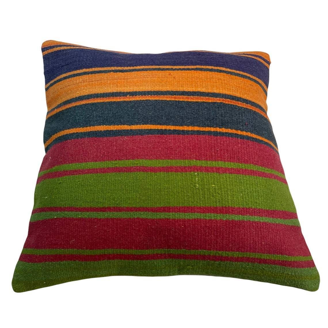 Tapis Kelim Kilim Pillow Cover ,Vintage Meditation Bench Kelim Teppich Boho Kilim photo vinterior