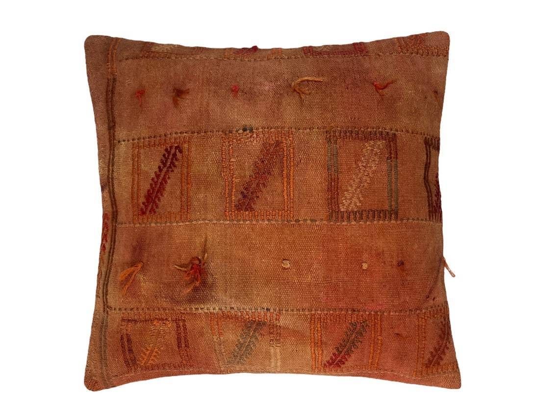 photo for sale Tapis Kelim Kilim Pillow Cover ,Vintage Meditation Bench Kelim Teppich Boho Kilim