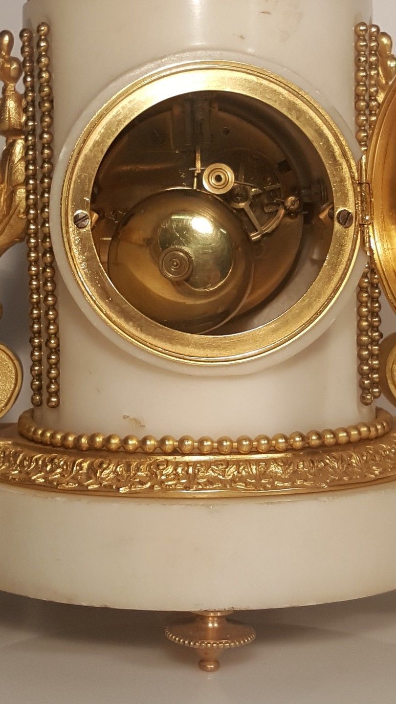 1200.0 French Marble Ormolu Mantel Clock, photo