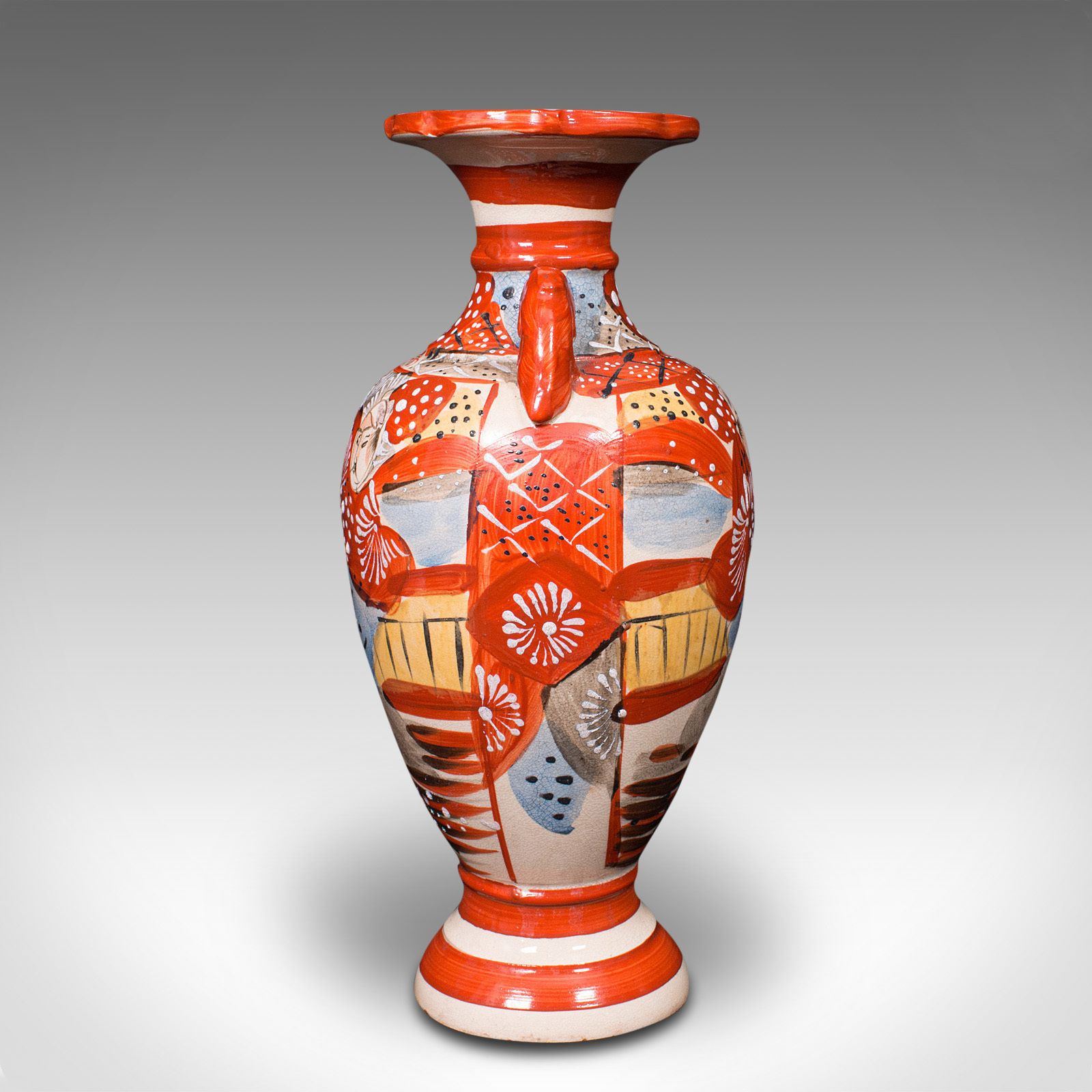 Pair Of Antique Imari Vases, Japanese, Hand Painted, Meiji, C.1900 photo Home Decor