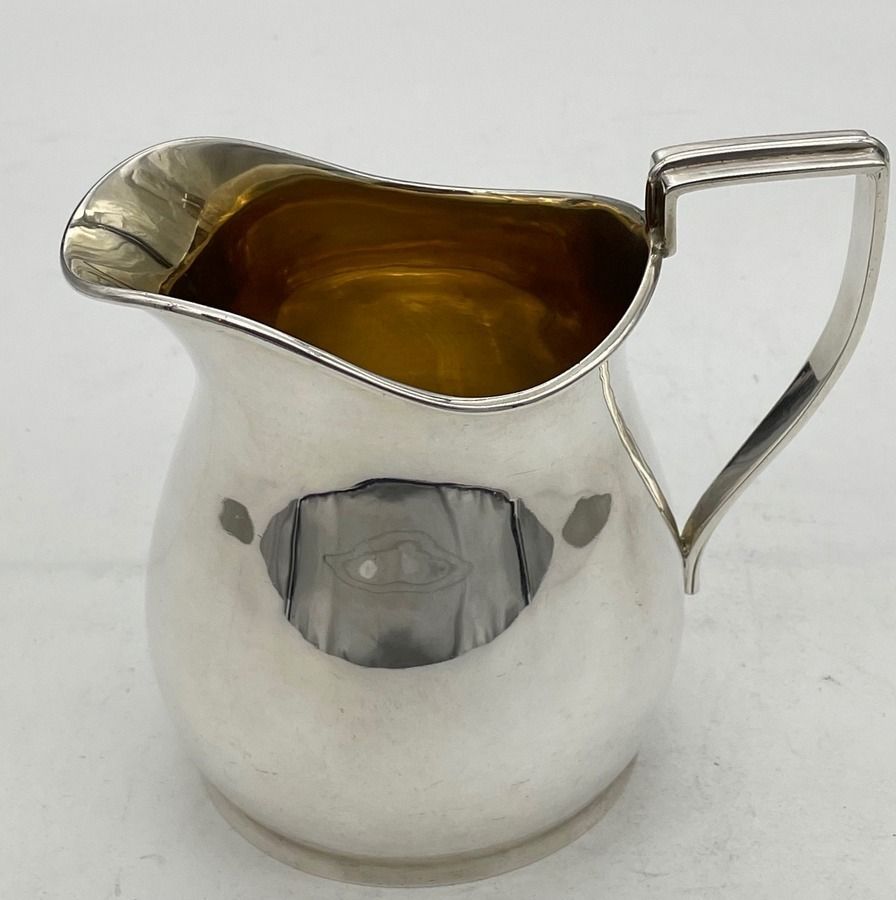 Early 20th Century Edwardian Sterling Silver Large Cream Jug London 1907 Barnard Family photo 650.0