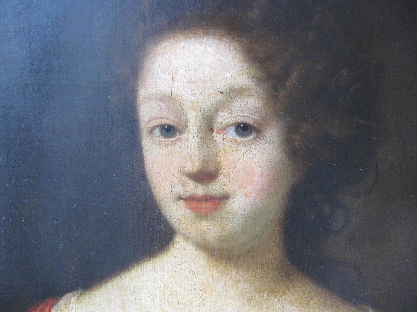 Fine 17th 18th C Large Oil Portrait Painting Of Lady Circle Of Charles D'agar photo Art