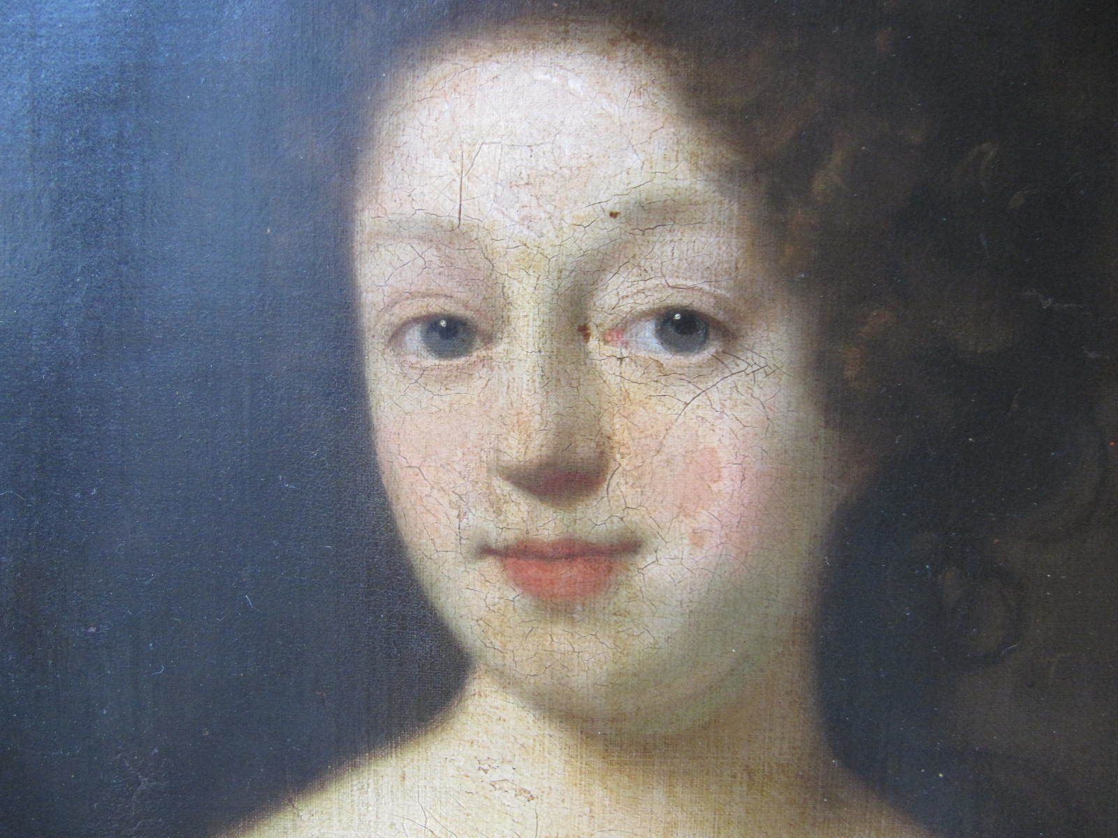 Fine 17th 18th C Large Oil Portrait Painting Of Lady Circle Of Charles D'agar photo vinterior