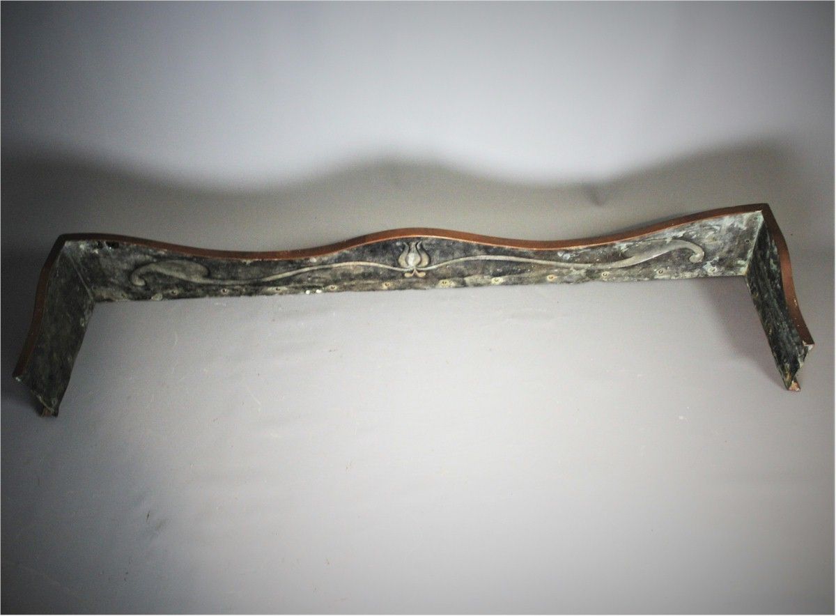 An Arts And Crafts Bronze And Copper Fender photo furniture