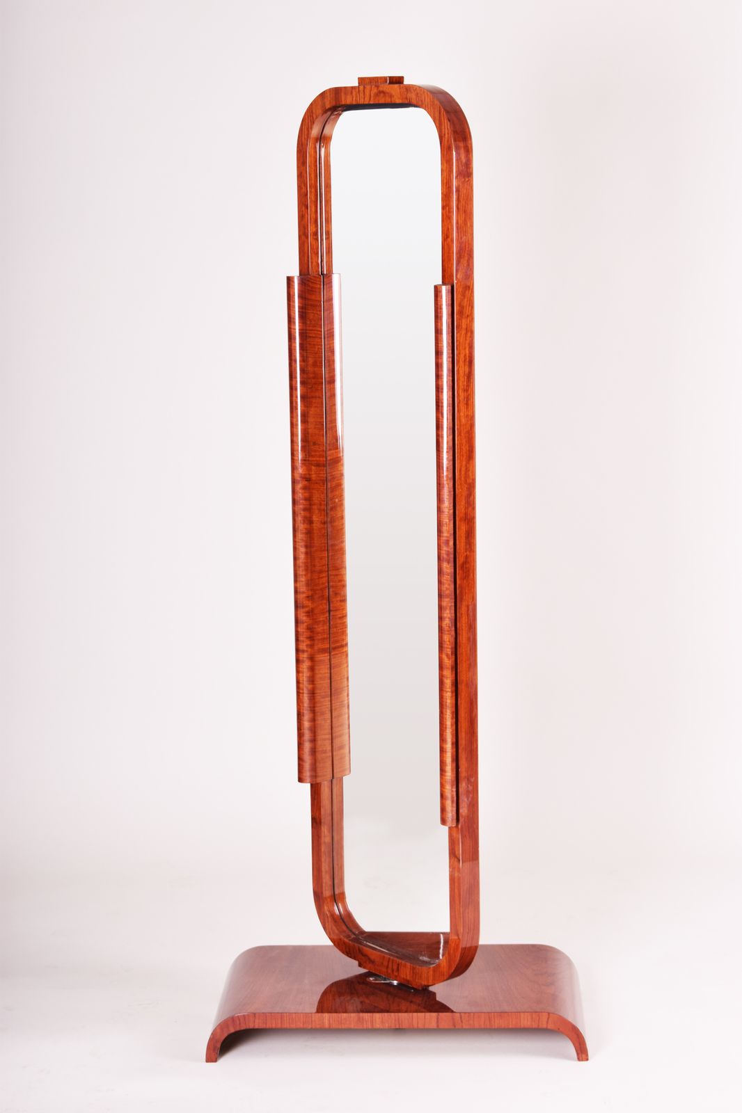 Restored Art Deco Mirror Made In France, 1920s. Rosewood. photo vinterior