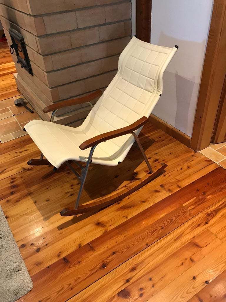 Midcentury Japanese Rocking Chair By Takeshi Nii photo vintage
