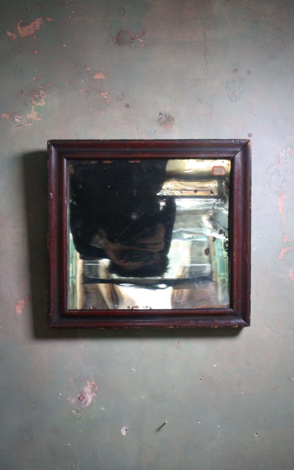 photo vintage 19th Century Distortion Optical Mirror Concave Curio Fairground Circus