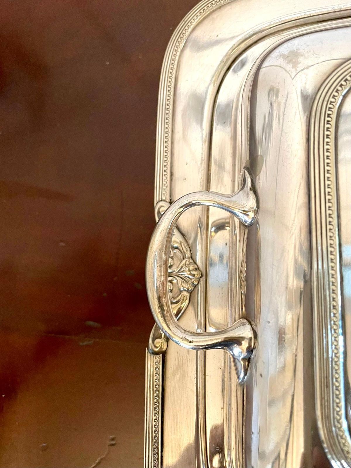 Antique Silver Plated Entrée Dish photo 295.0