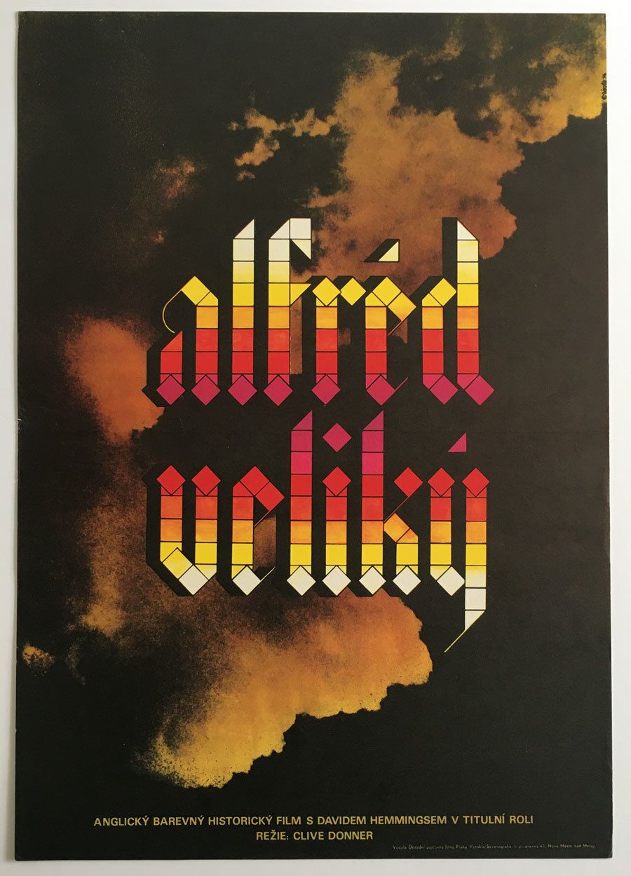Movie Poster,  Alfred The Great, Zdeněk Ziegler, 1974