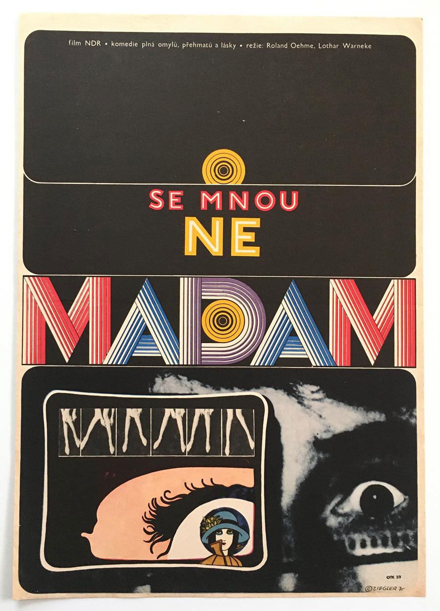 Movie Poster, Not With Me, Madam!, Zdeněk Ziegler, 1970