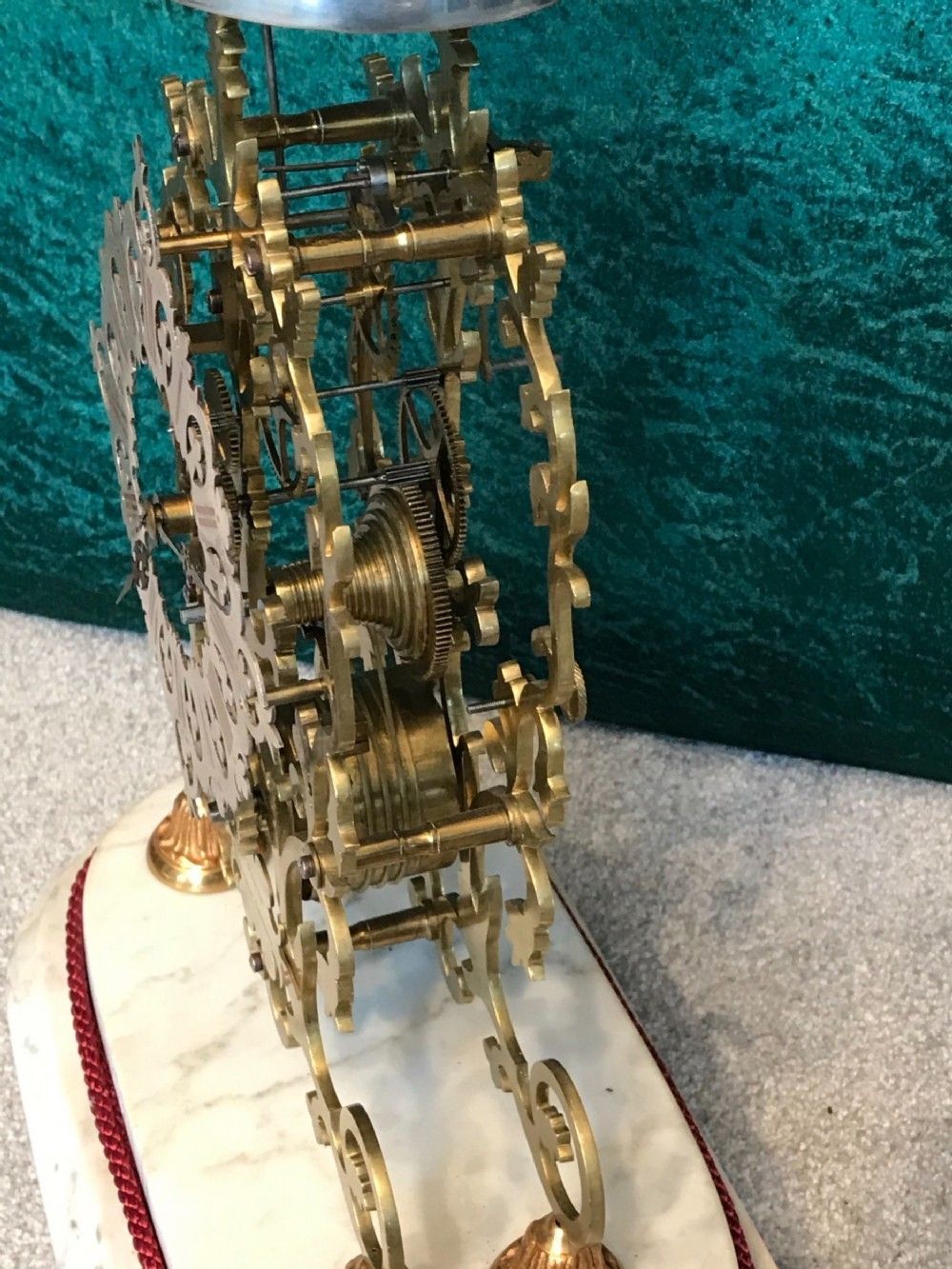Fine 19th Century, Skeleton Clock, Circa 1875, Striking , Library, Mantel,Clock photo Home Decor