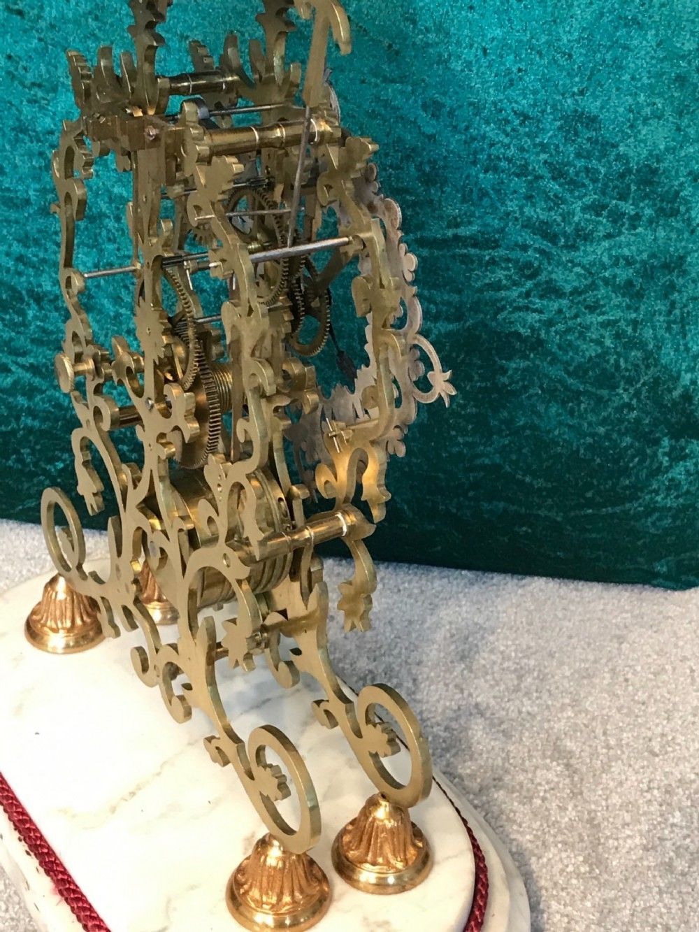 Fine 19th Century, Skeleton Clock, Circa 1875, Striking , Library, Mantel,Clock photo vinterior