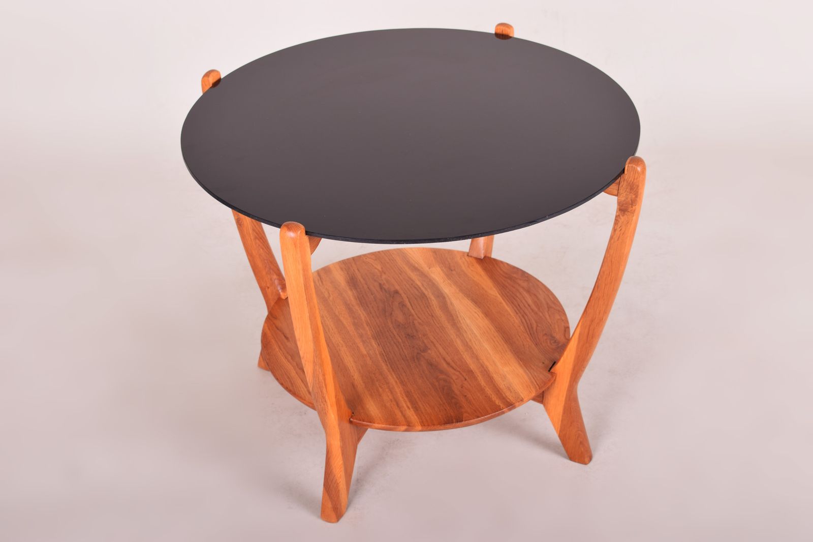 Black And Brown Mid Century Coffee Table, Made In Czechia. 1960s. Fully Restored photo Furniture