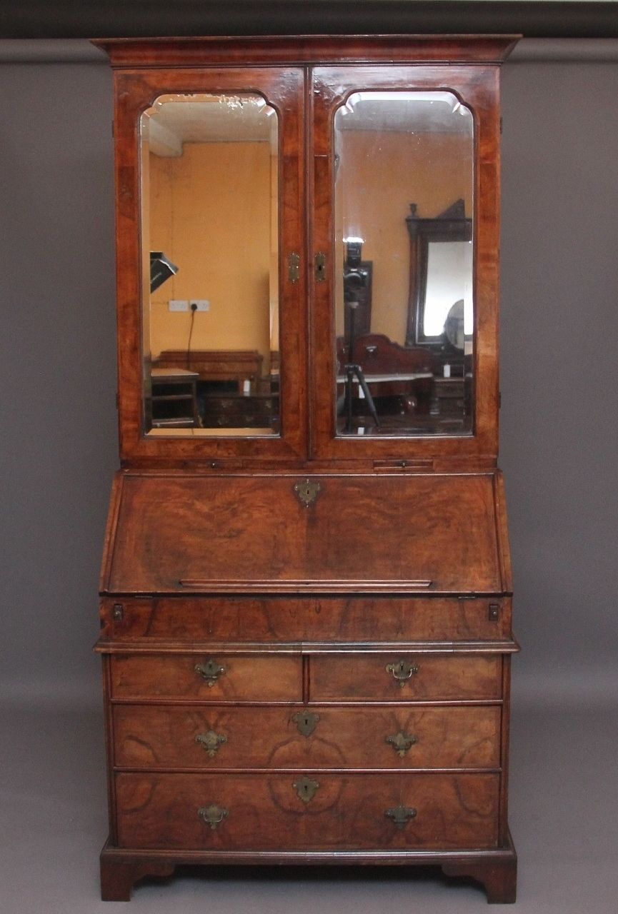 Early 18th Century Walnut Bureau Bookcase