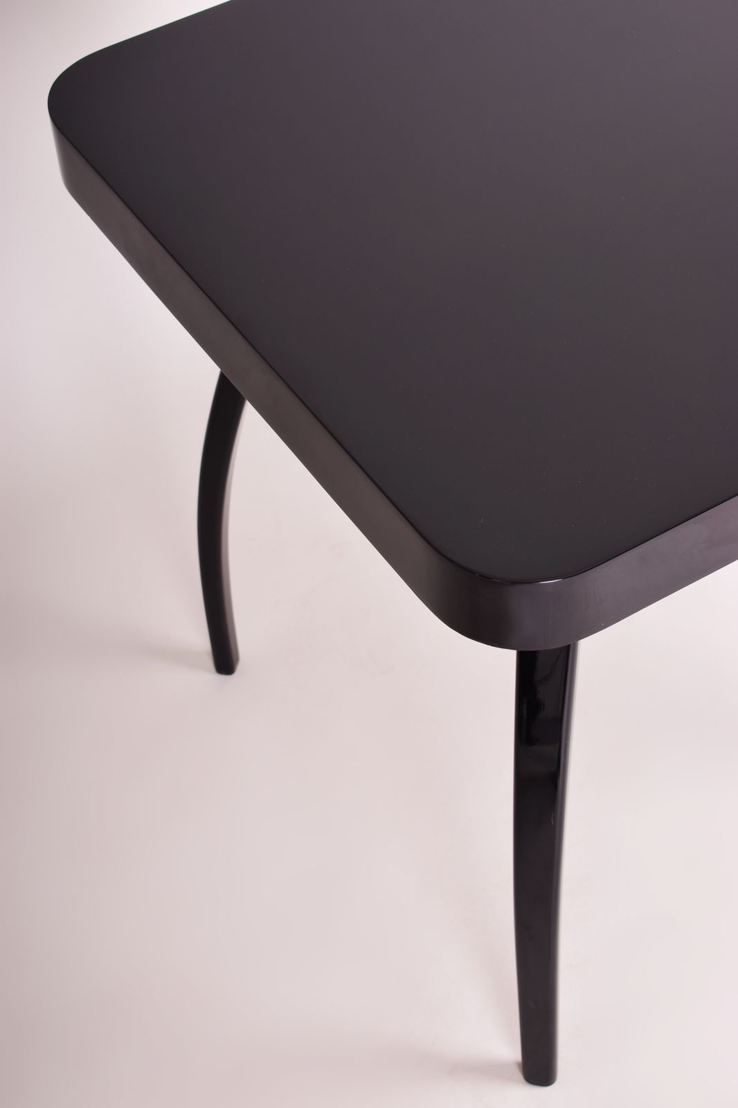 Small Black Art Deco Table Made In Czechia By Up Závody, Designed By Halabala. photo for sale