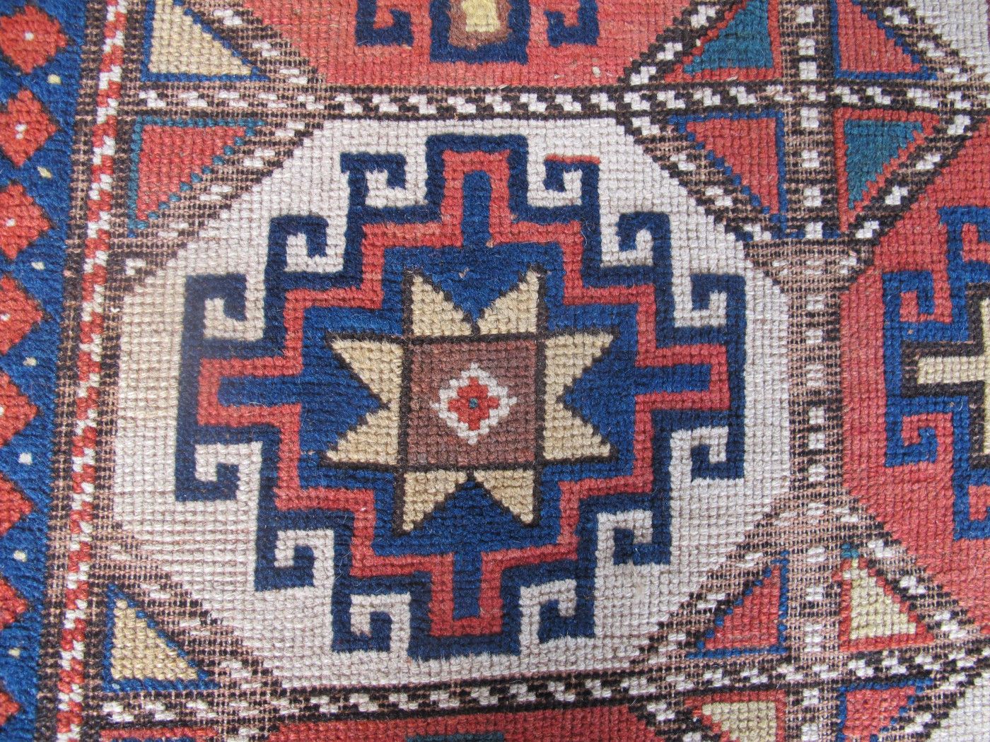 Antique Moghan Rug With Memling Guls, Caucasus Circa 1870, 2.60m X 1.20m photo buy