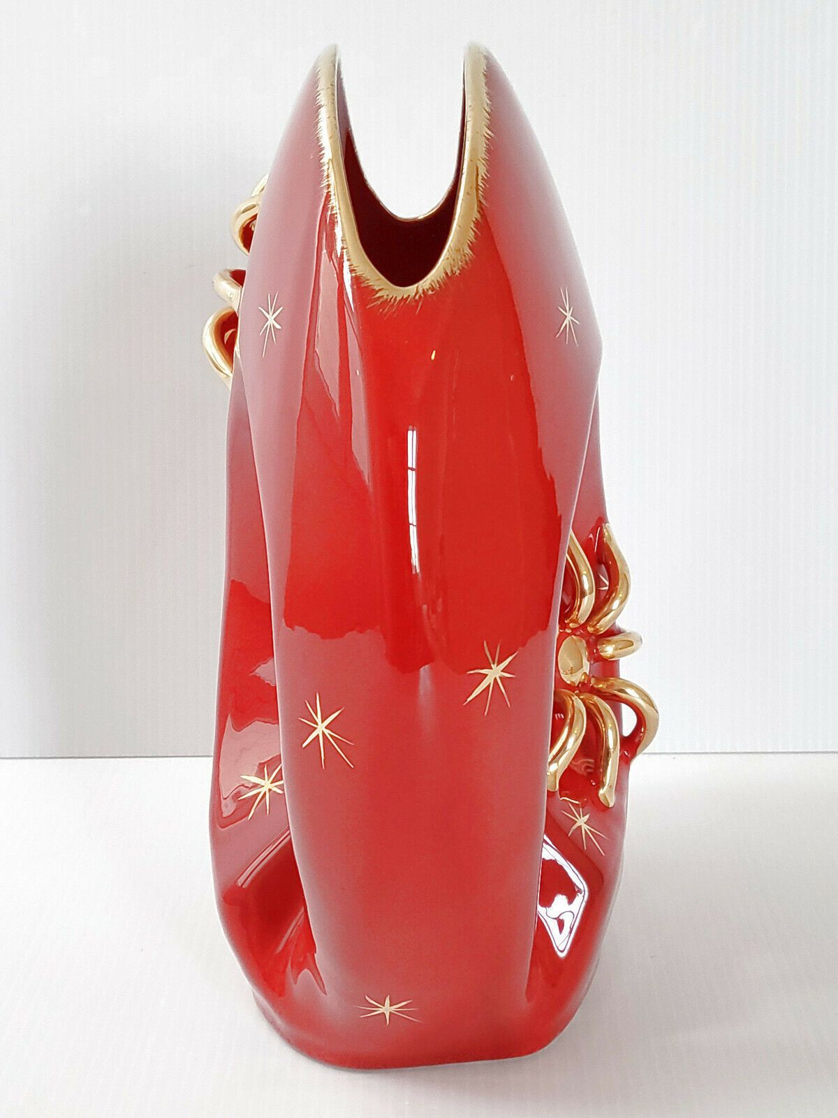 Vase 1950 Etoile Soleil Araignee Ceramqiue 1950s 50s Vallauris 1950s photo vintage