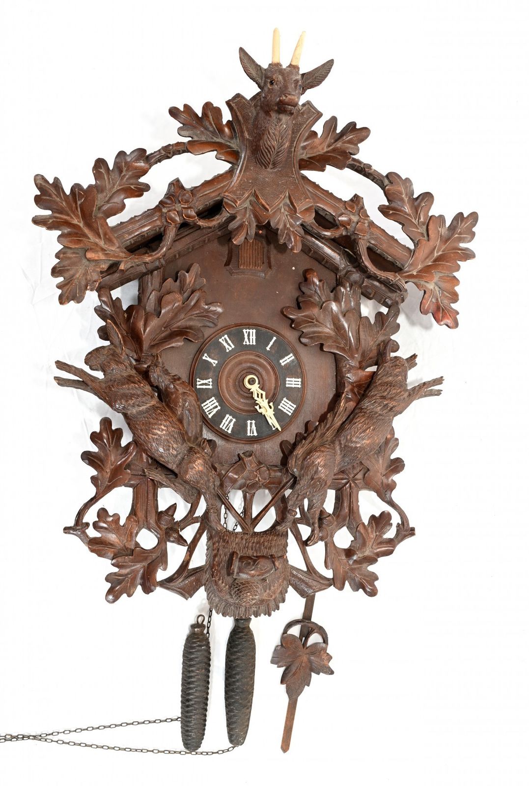 Antique Black Forest Cuckoo Clock German Wall Clocks photo 875.0