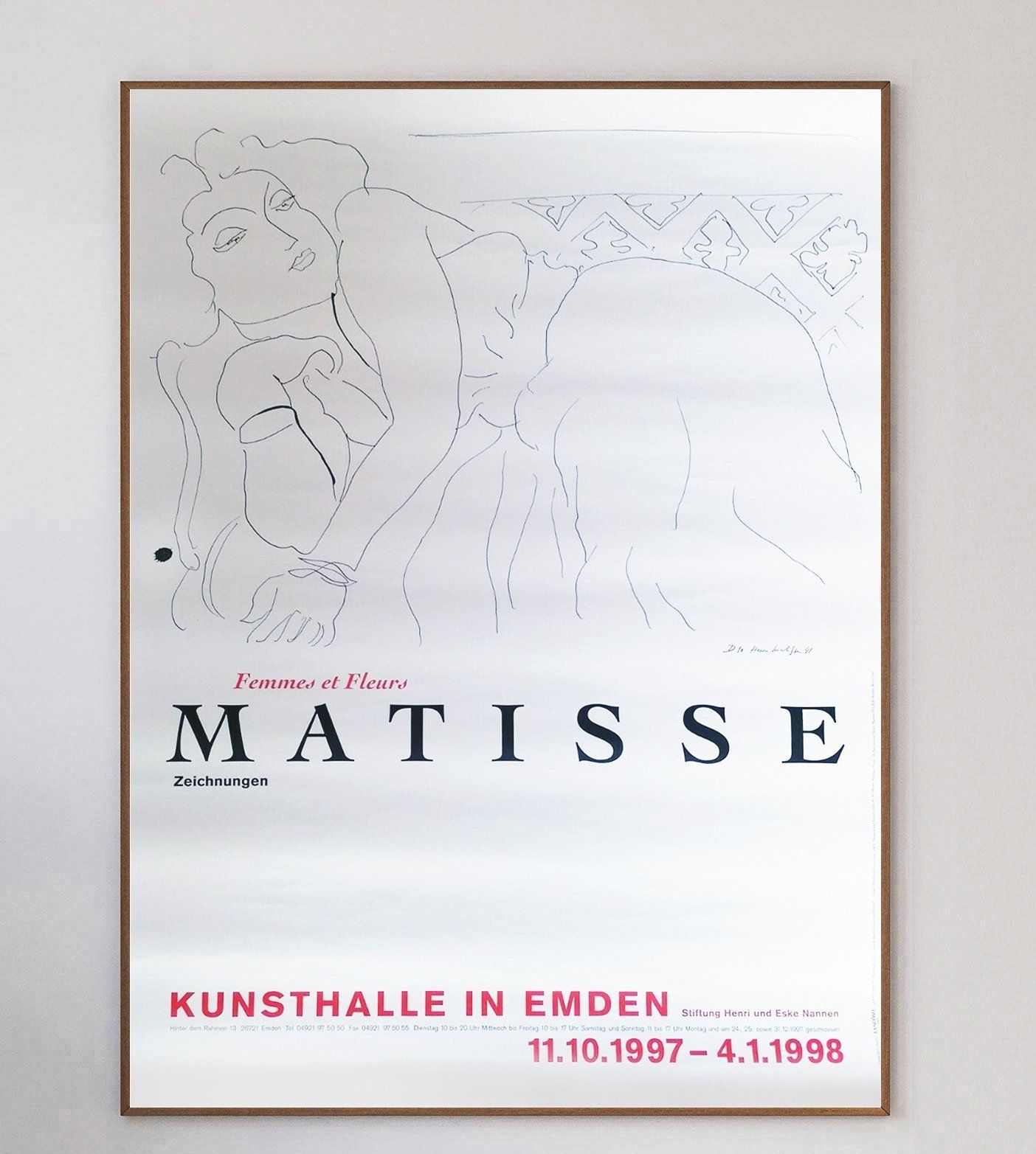 Henri Matisse   Women And Flowers, Original Vintage Poster photo 183.0