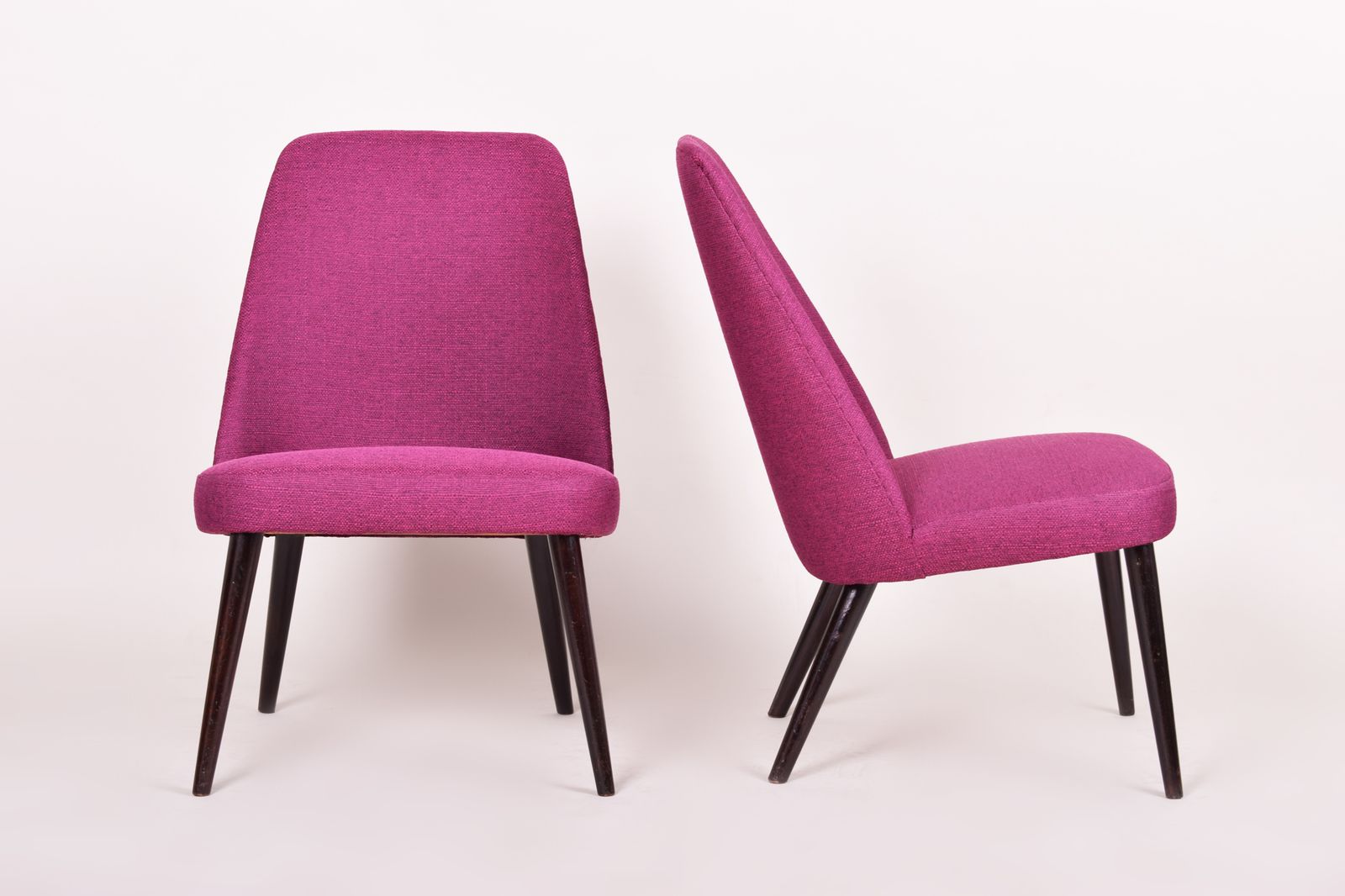 Restored Pair Of Midcentury Chairs. Made In 1950s Czechia. Fully Restored. photo 500.0