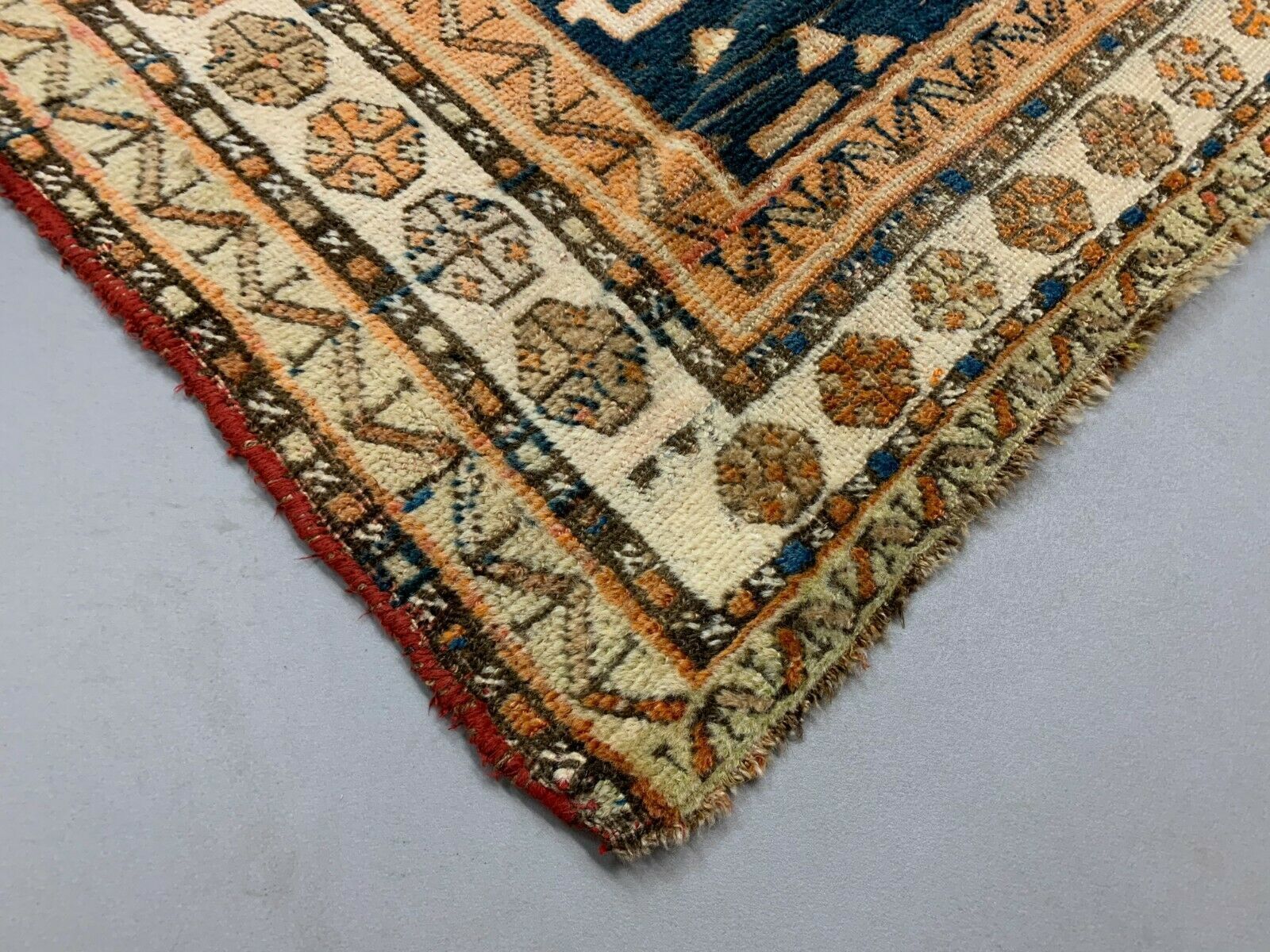 Antique Dagestan Kazak Rug 124x114 Cm Caucasian, Gold, Blue, Rust Square Mediu photo 675.0