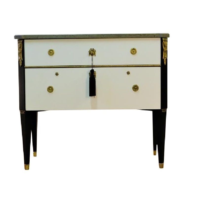 Coco Chanel Gustavian Louis XVI Style Chest