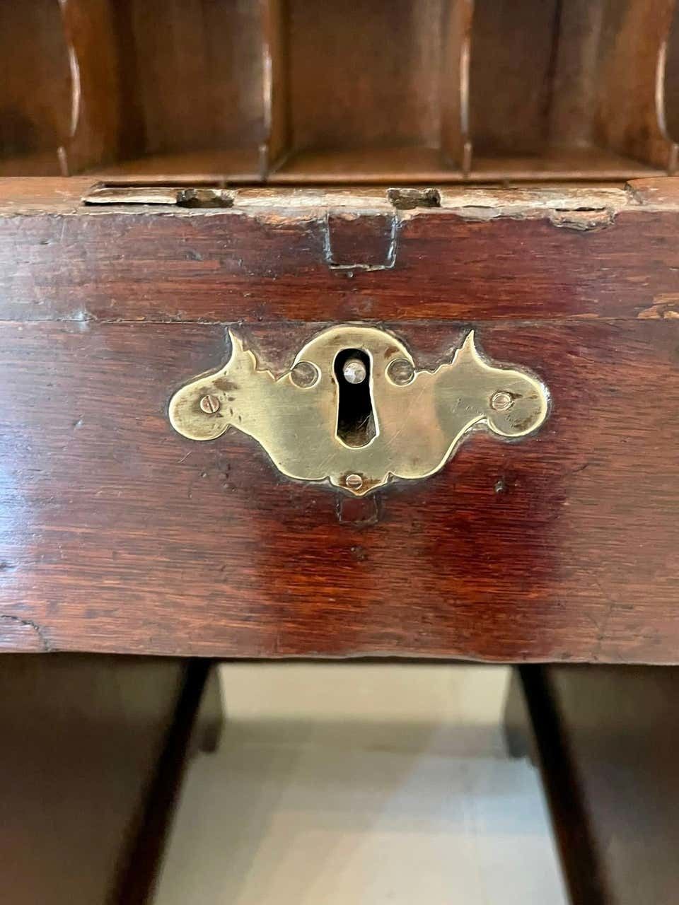 photo buy Unusual Antique George Lii Mahogany And Oak Desk