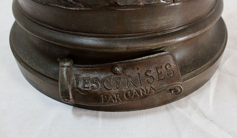 photo furniture Important Regulates "Les Cerises" By Le Cana, 19th Century