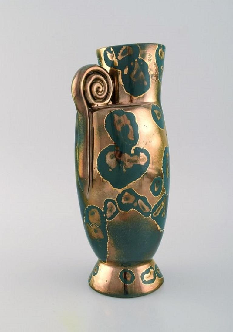 Arts Ceram Grand Feu, France, Vase / Pitcher In Glazed Stoneware, 1920's photo vinterior