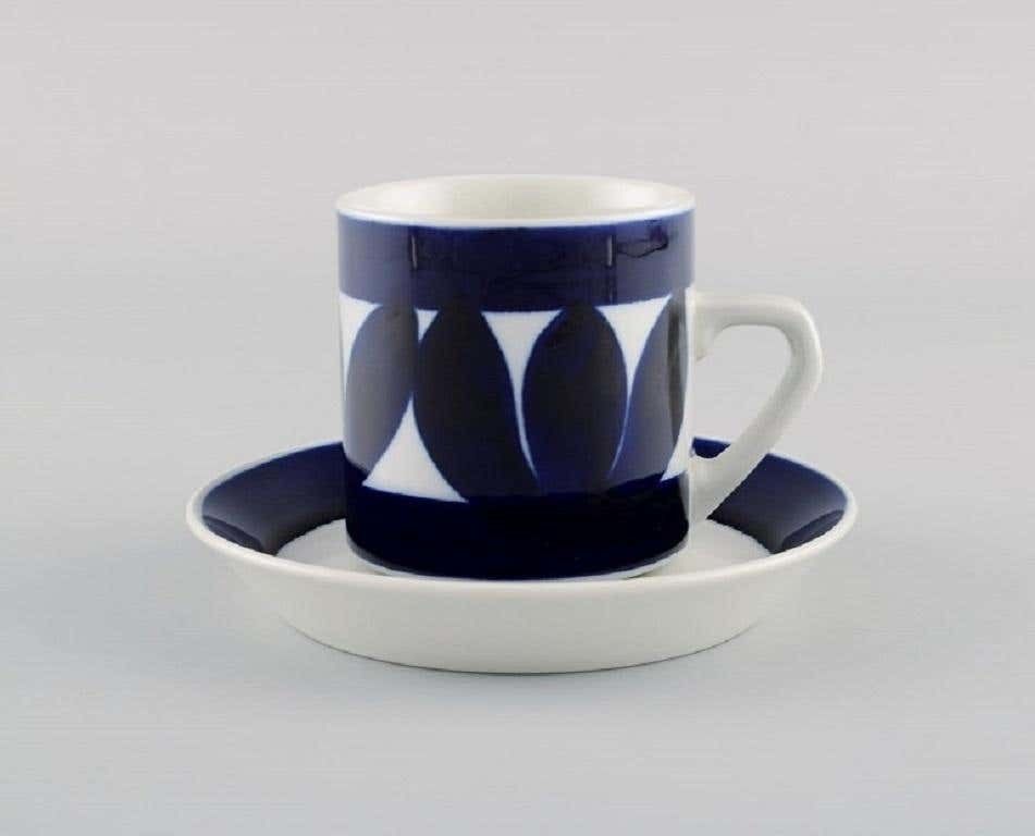 Raija Uosikkinen For Arabia, Eight Sotka Coffee Cups With Saucers photo furniture