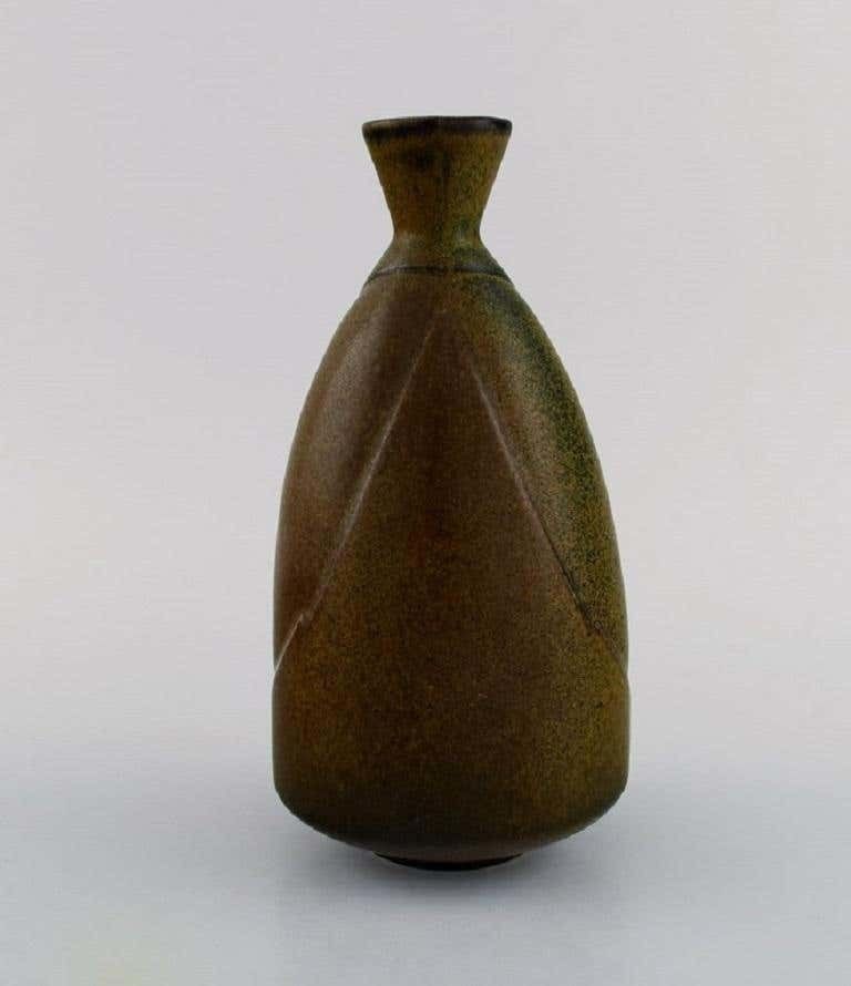 Löva, Gustavsberg, Gabi Citron Tengborg, Vase In Glazed Ceramics photo for sale