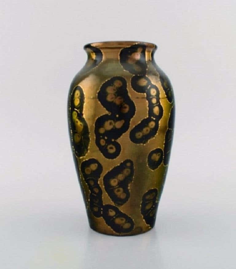 Lucien Brisdoux, France, Vase In Glazed Stoneware, 1930s/40s photo for sale