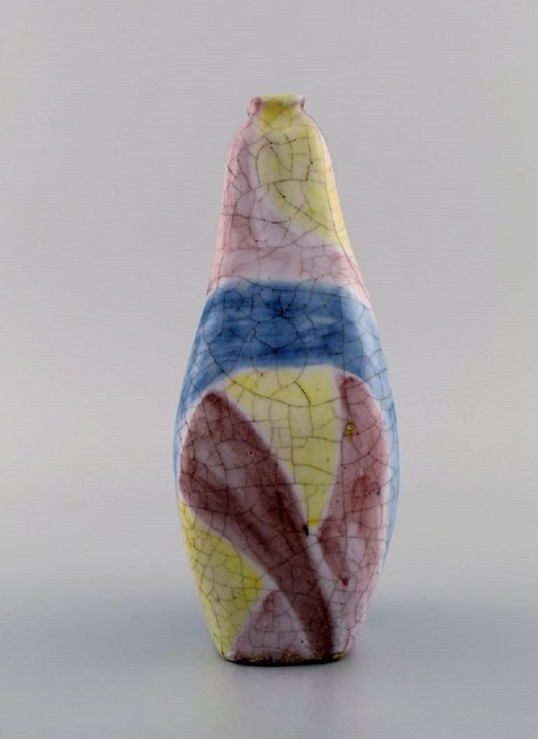Marcello Fantoni, Italy, Unique Vase In Glazed Ceramics, 1960's photo vinterior