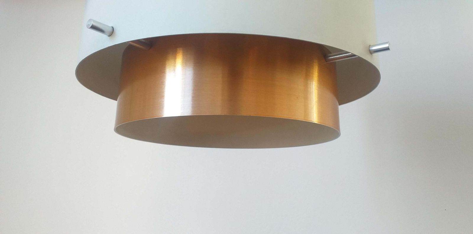 photo furniture Pair Of Mid Century Pendants In Style Of Jo Hammerborg Denmark 1970s