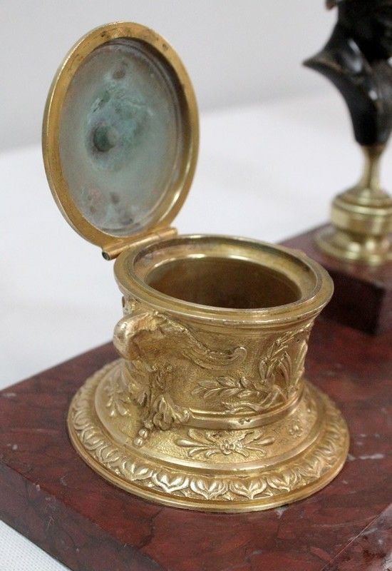 photo for sale Double Inkwell, Napoleon III Period    Mid 19th Century