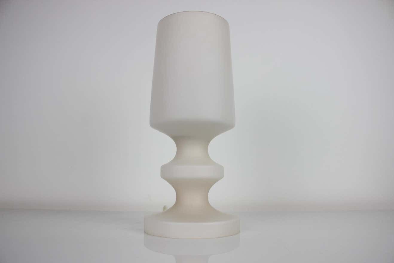 photo furniture Mid Century All Glass Table Lamp/ Osvětlovací Sklo Valašské Meziříčí, 1970's.