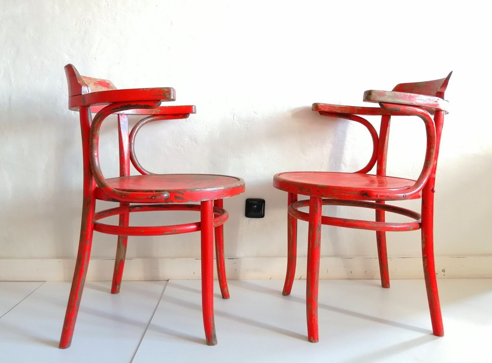 Stoelen Van Thonet, 1960, Set Van 2