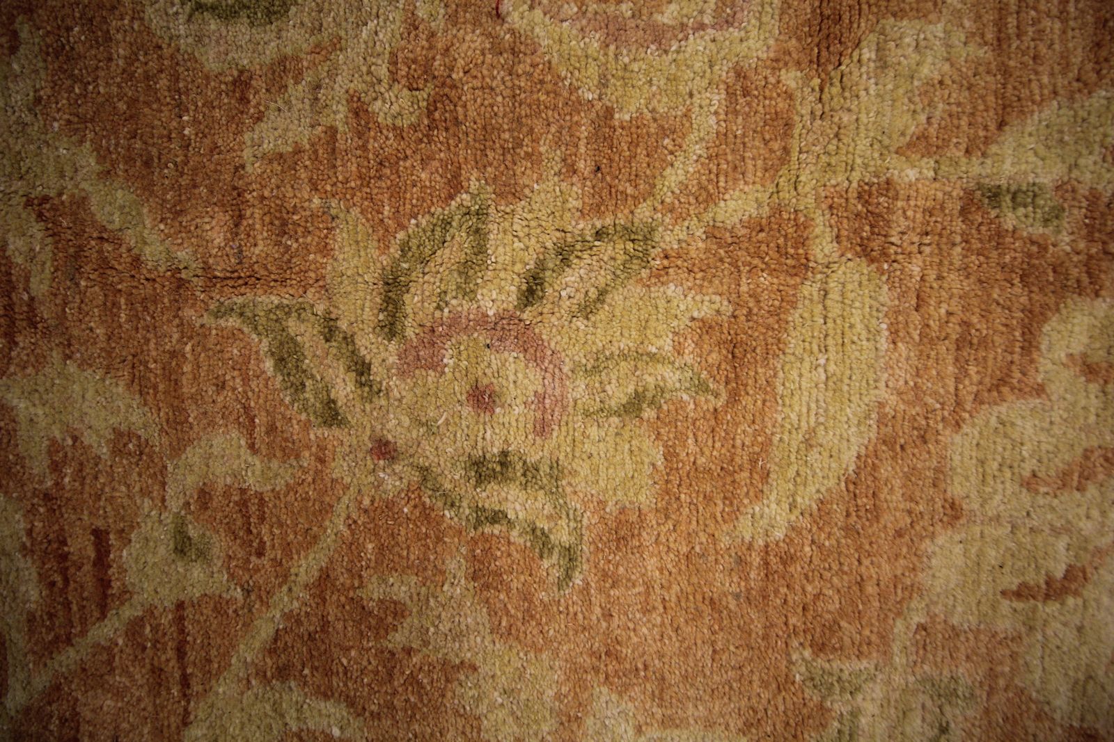 Large Rust Vintage Indian Agra Rug Handwoven Ziegler Style Wool Carpet  310x435cm photo vintage