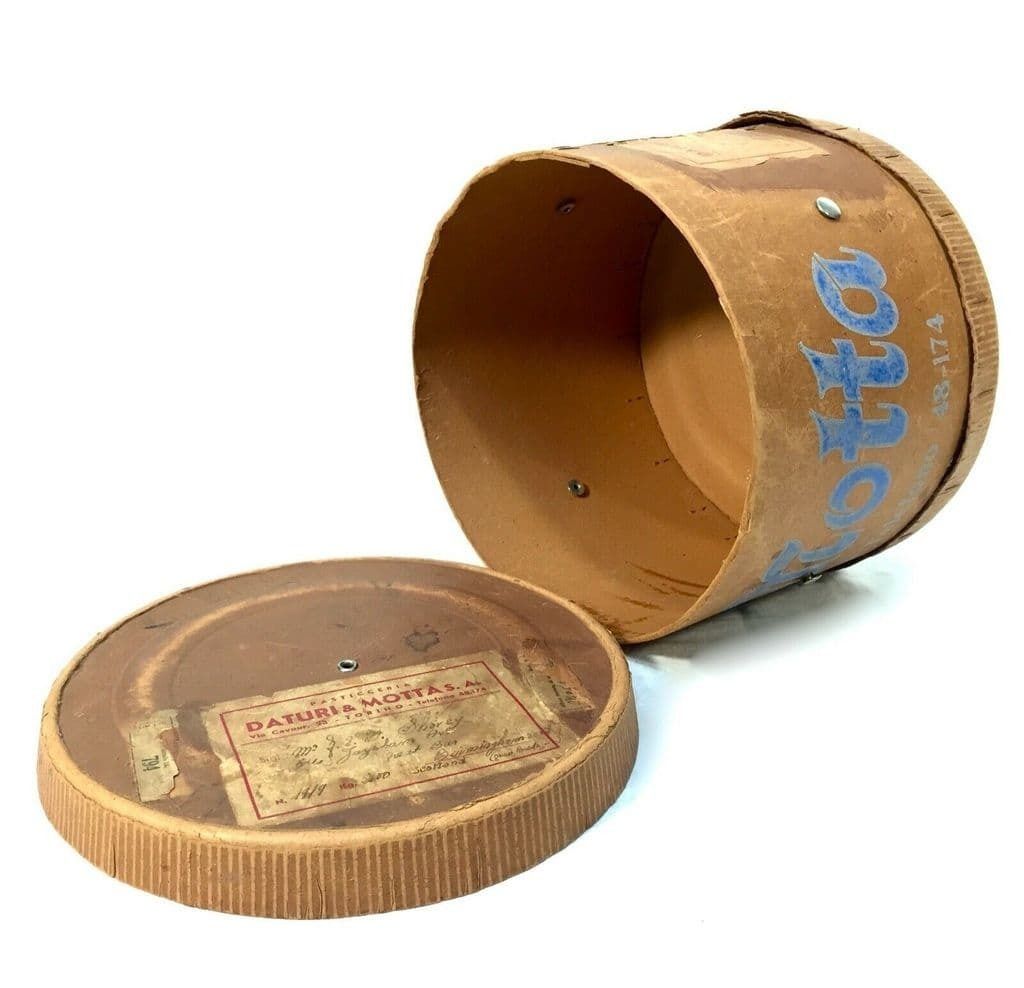 Antique Advertising   Italian Datauri & Motta Panettone Cake Box / Kitchenalia photo for sale
